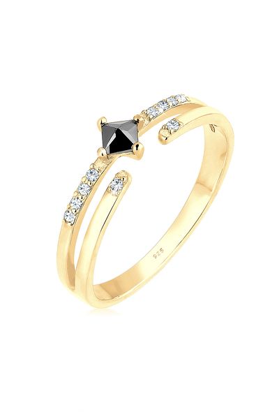 ELLI Ring Modern Zirconia Crystals 925 Sterling Silver