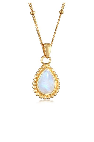 ELLI Necklace Ladies Drop Pendant With Moonstone In 925 Sterling Silver