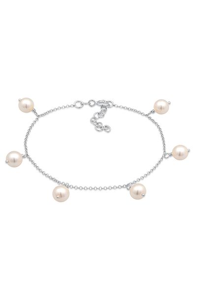 Nenalina Bracelet Ladies Elegant Simple With Synthetic Pearls In 925 Sterling Silver