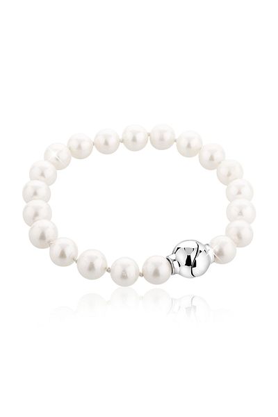 Nenalina Bracelet Cultured Pearl Pearl Magnet Clasp 925 Sterling Silver