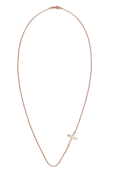 ELLI Dámský náhrdelník s křížkem a přívěskem Religion Basic ze stříbra 925, pozlacený