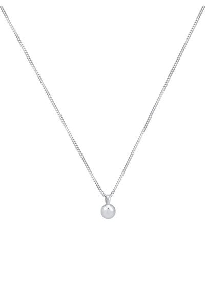 ELLI Colier Damă Ball Pendant Geo Look Panzerkette Basic Trend Din Argint Sterling 925