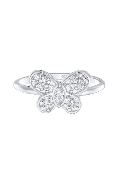 ELLI Inel Doamnelor Simbol Fluture Strălucitor Cu Cristale De Zirconiu În Argint Sterling 925