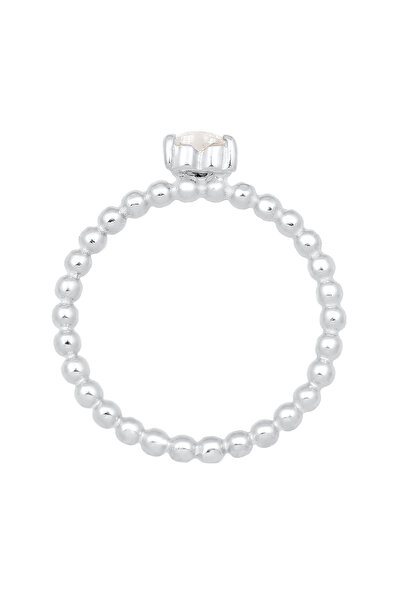 ELLI Inel de logodnă Inimă Zirconiu Cristal Argint Sterling 925