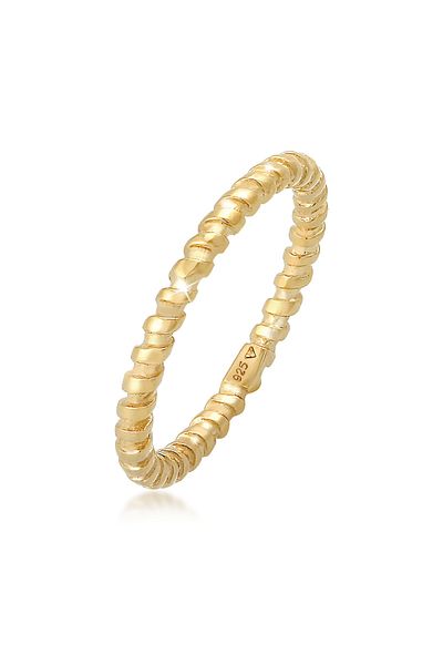 ELLI Ring Ladies Stacking Ring Twisted Basic Trend Blogger In 925 Sterling Silver