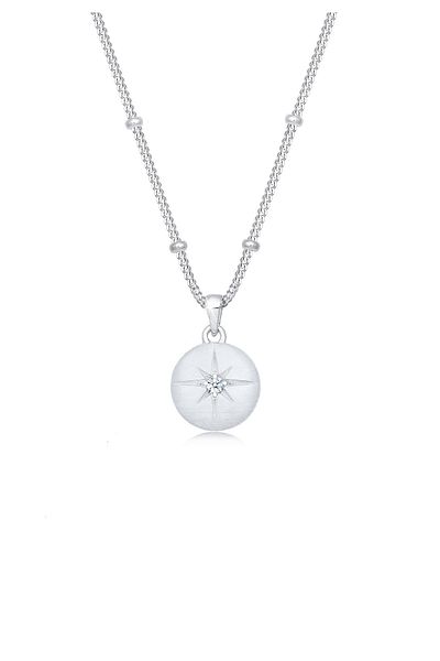 ELLI Colier damă cu lanț tip stea cu diamant (0.03 CT.) din argint 925