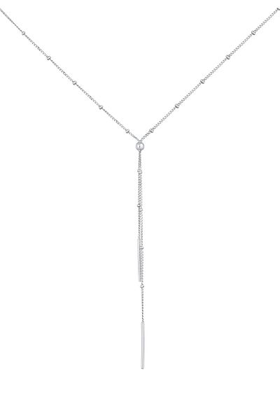 ELLI Colier Colier Y-damă Ball Rod Minimal În argint 925