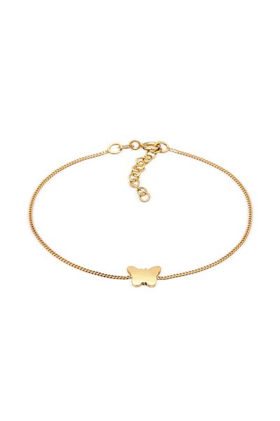 ELLI Bracelet Ladies Butterfly Pendant Plain In 925 Sterling Silver