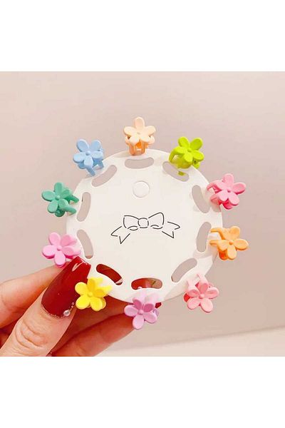 Eva Rose 10Pcs Mini Size Peg Buckle Set - School Buckle for Baby and Girl