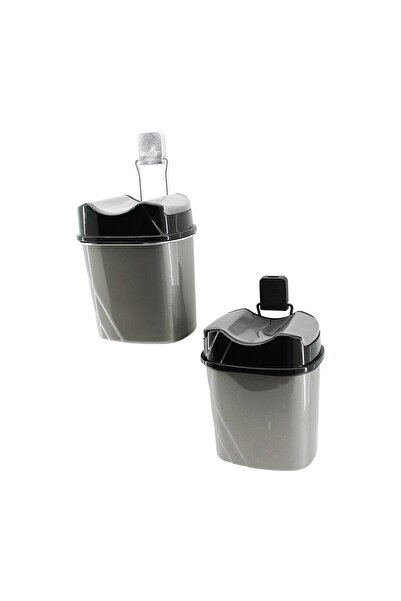 Go İthalat Metal Hanging Plastic Trash Can Adhesive Mounting (4738)