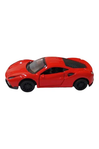 Angoravi Pull Drop Metal Car - 4311B - Red