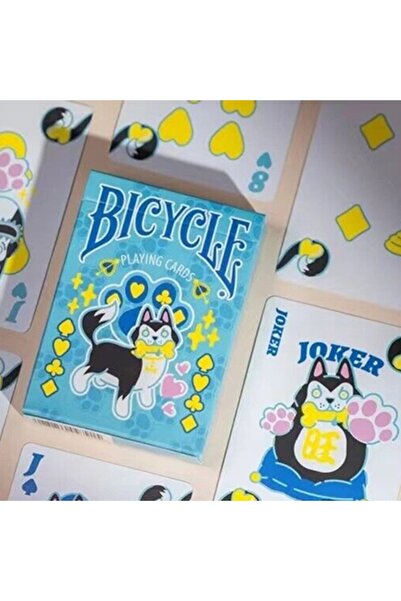 OyuncaklarÜlkesi بطاقات اللعب القابلة للتجميع من Bicycle Dog Blue Blue Premiu...