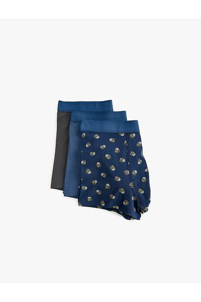 Koton Σετ μπόξερ 3 τεμαχίων Skull printed πολύχρωμο