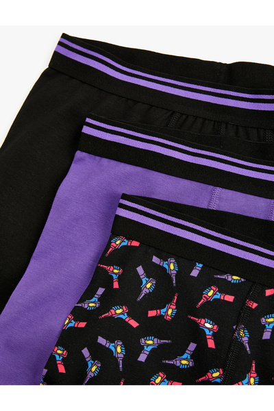 Koton 3'lü Boxer Seti Oyun Baskılı Çok Renkli
