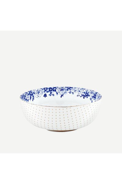 Pip Studio Royal White Blue White Porcelain Bowl 20 Cm
