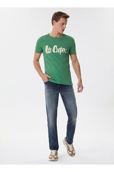 Lee Cooper Men's Regular Waist Slim Straight Denim Pants 251 Lcm 121068   Jagger Aragorn Blue