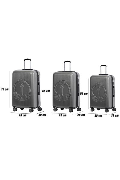 Biggdesign Ocean Gray - 3 Pack Suitcase