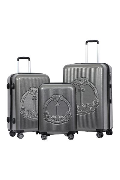 Biggdesign Ocean Gray - 3 Pack Suitcase