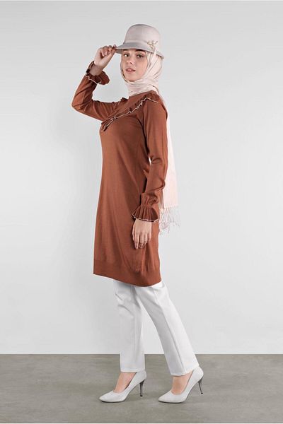 Alvina Rubed Knitwear Tunic 41002