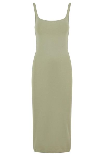 Urban Classics Ladies Basic Langes Baumwoll-Jersey-Kleid