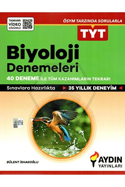 Aydın Yayınları BİYOLOJİ DENEME TYT 40LI 2021
