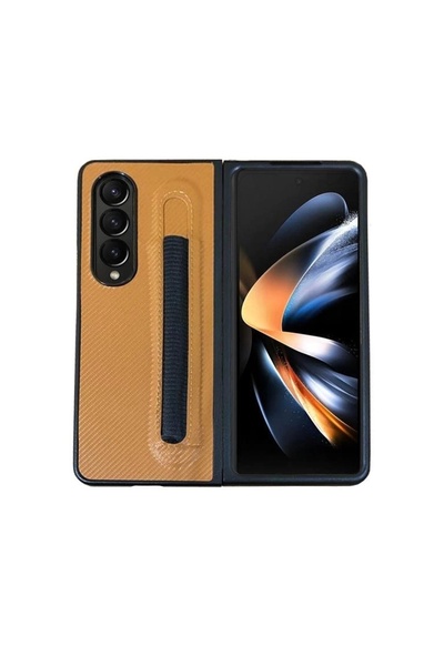 Miscase Samsung Z Fold 4 Ön-Arka Standlı Kalemli Kılıf