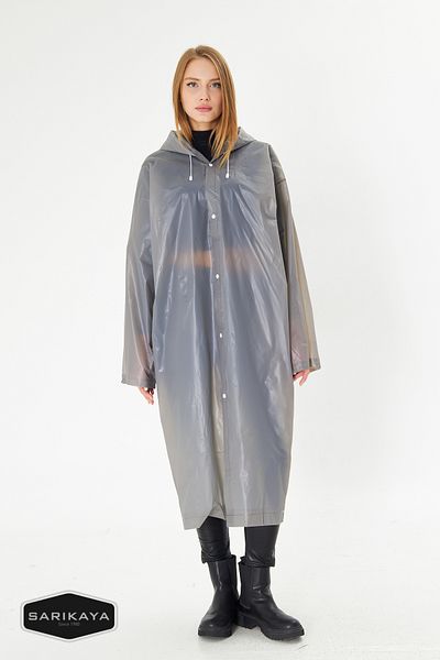 Sarıkaya Women's Men's Raincoat Hooded Snap Water Windproof