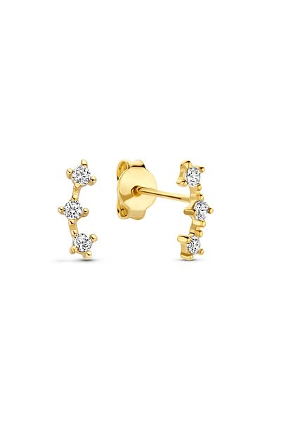 Beloro Jewels Monte Napoleone Mea 9 Karat Gold Ohrstecker mit Zirkonia BO360085