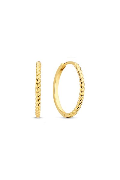 Beloro Jewels Della Spiga Giana Creolen aus 9 Karat Gold BO360092