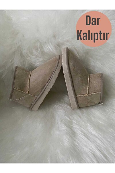 NevaYy collection Mini İçi Kürklü Süet Kadın Bot