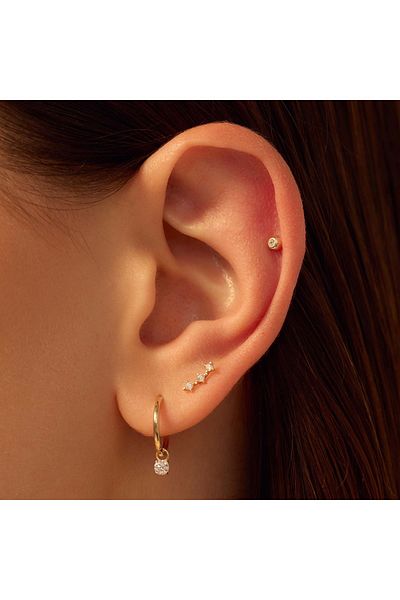 Beloro Jewels Monte Napoleone Mea 9 Karat Gold Ohrstecker mit Zirkonia BO360085