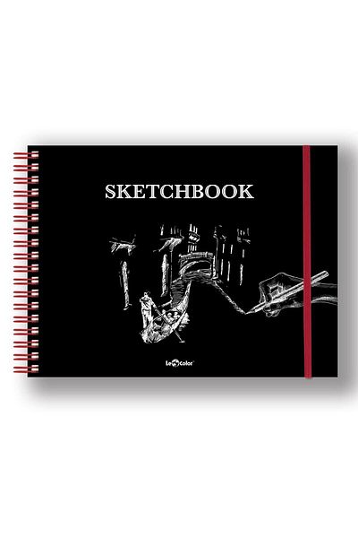Le Color Drawing Sketchbook Spiral 120 Gr96 PagesBlack