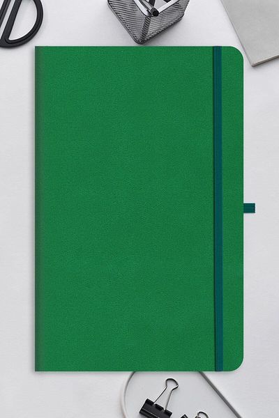 Le Color Undated Classic Notebook Rec Note 13x21 Lined Green