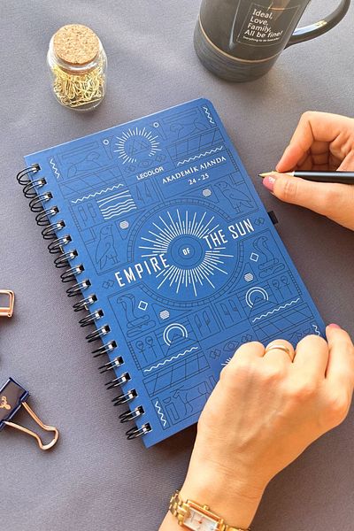 Le Color 17X24 cm Spiral Academic Agenda - 24/25 Empire Navy Blue