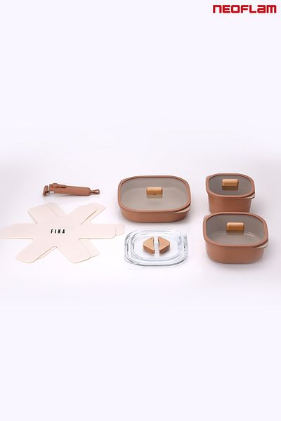NEOFLAM Fika Comfort Terracota Cookware and Pan Set 10 Pieces