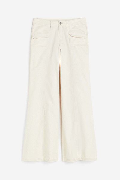 H&M Wide twill trousers