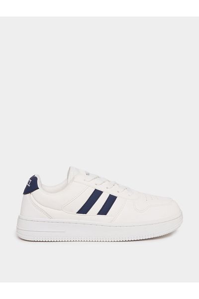 Styli Stripe Skate Board Platform Sole Sneakers