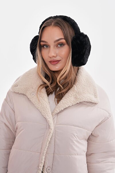 Axesoire 18014 Peluş Siyah Kulaklık