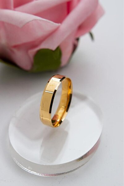 latif kuyumcu 22 Ayar Altın Düz Köşeli Alyans Nişan Yüzüğü LKYZK1527