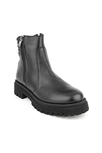 Muya Monema 6 Point Anatomical Sole Heel Spur Genuine Leather Women's Boots