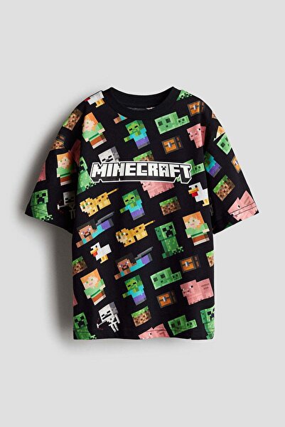 H&M Printed oversized T-shirt