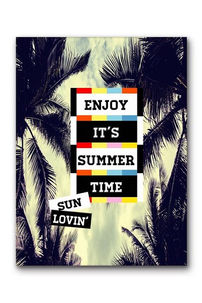 Le Color Motto Mini Journal Notebook Lined Summer