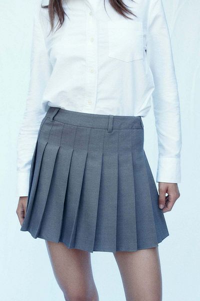 H&M Pleated mini skirt