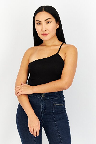 BB Dakota by Steve Madden Women Plain Sleeveless Bodysuit, Black