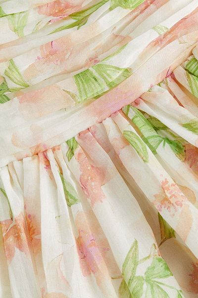 H&M Flared-skirt bandeau dress