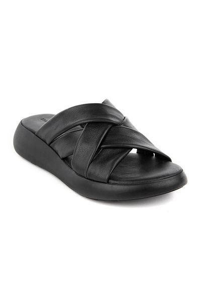 Hush Puppies Genuine Leather Atata Anatomical Women's Slippers
