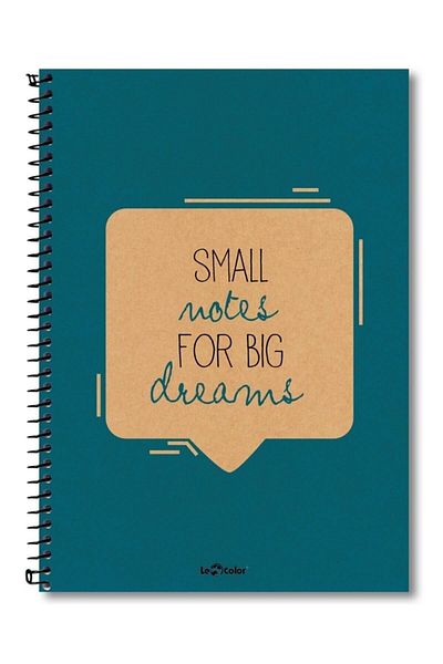 Le Color Eco Kraft Sp 17X24 Blue Plain Notebook