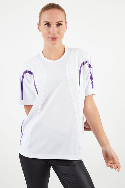 adidas Women Sportswear Fit Short Sleeve Running Top, White
