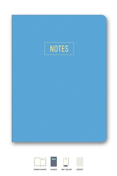 Le Color Flexible Cover Notebook 14x20 Lined 70gr 128sy Notes