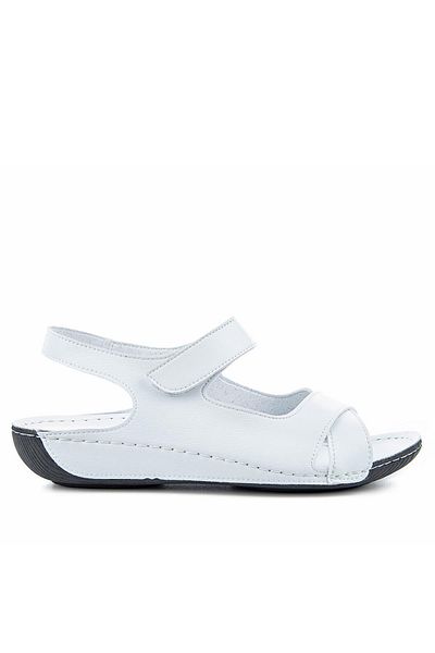 Muya Alula Anatomical Sole Lightweight Women's Sandals - White-Black - 37